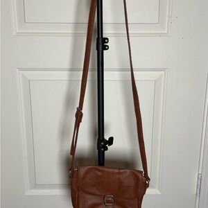 Brown Leather Crossbody Bag